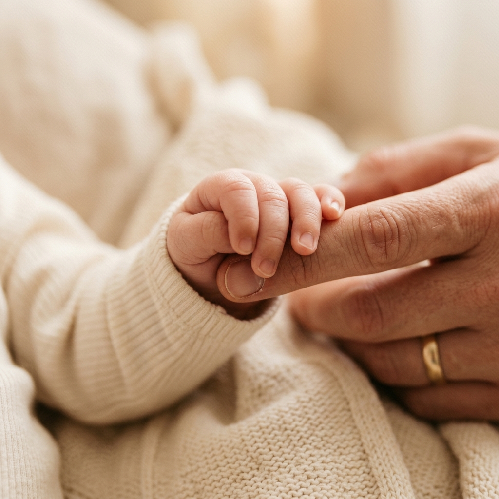 Baby holding hand